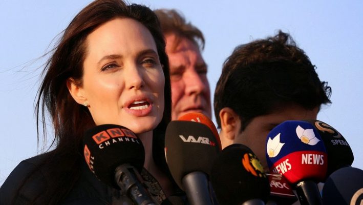 Angelina Jolie visited northern Iraq to promote awareness of the deteriorating conditions in refugee campsimage