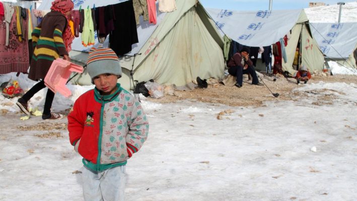 Syrian refugees suffer from severe hardships as storm hits Lebanonimage
