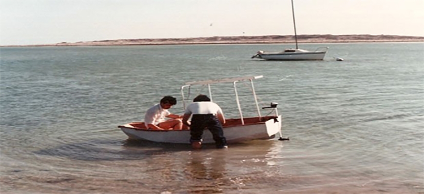 The first solar-powered boat invented by a Syrian engineerimage