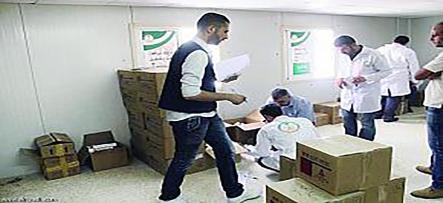 Medicines and medical supplies for Syrian refugees from Saudi Arabiaimage
