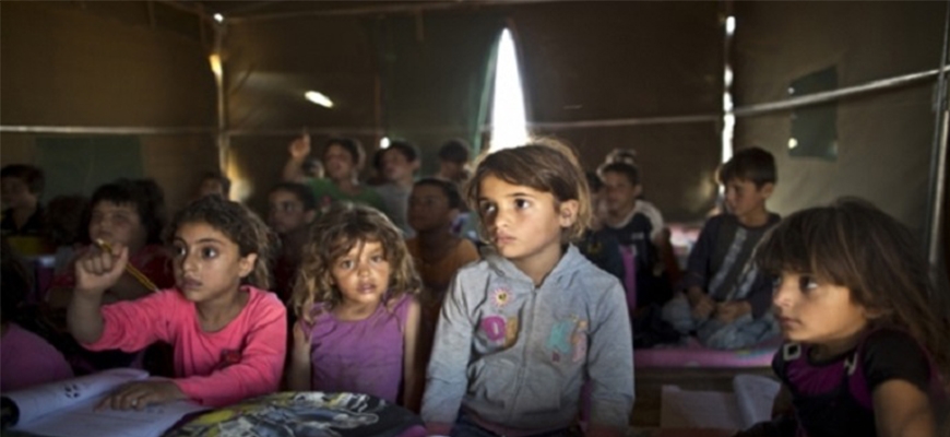 A plan to append a million displaced Syrian children to educationimage